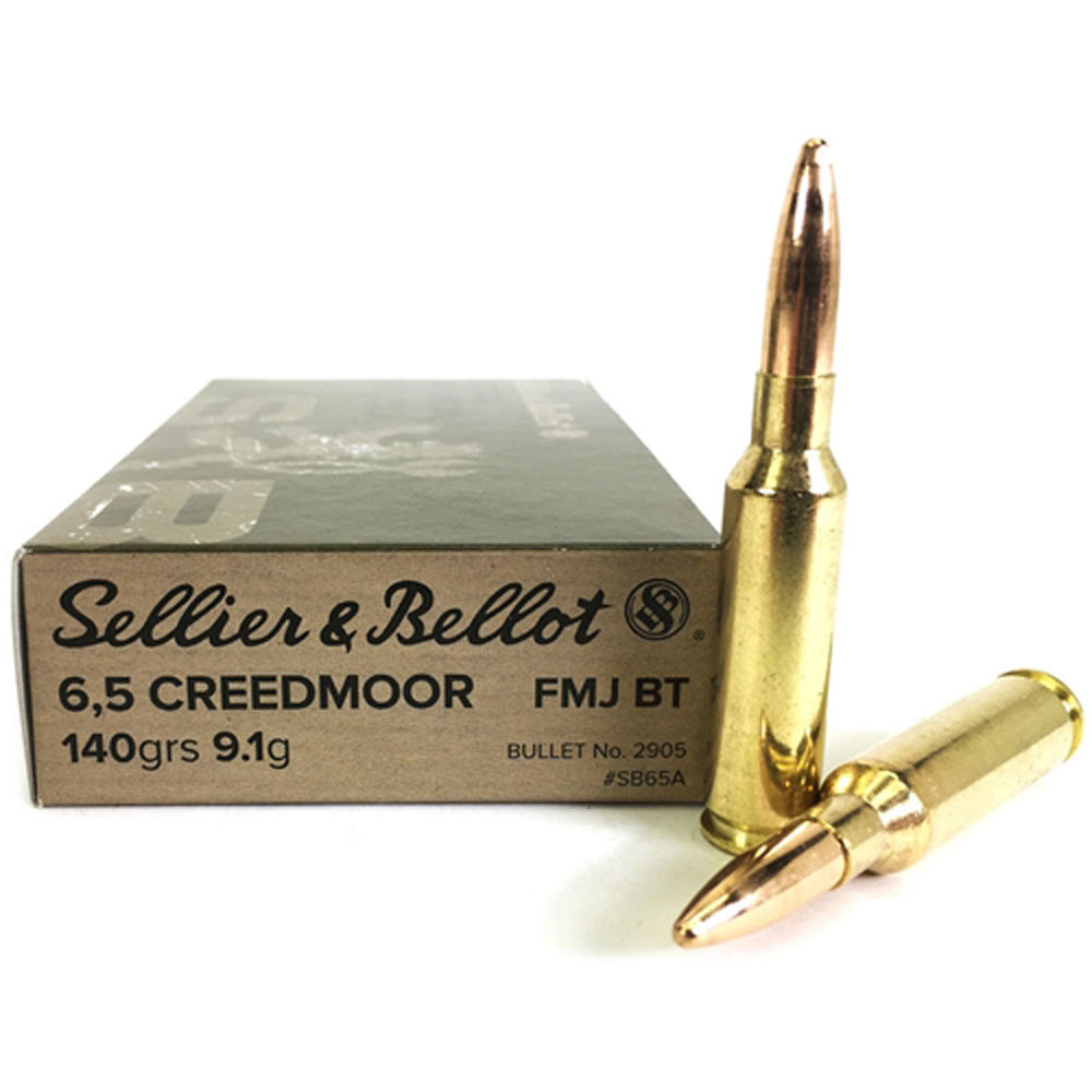 sellier & bellot ammunition - Rifle - 6.5mm Creedmoor - 6.5 CREEDMOOR 140GR FMJBT 20RD/BX for sale