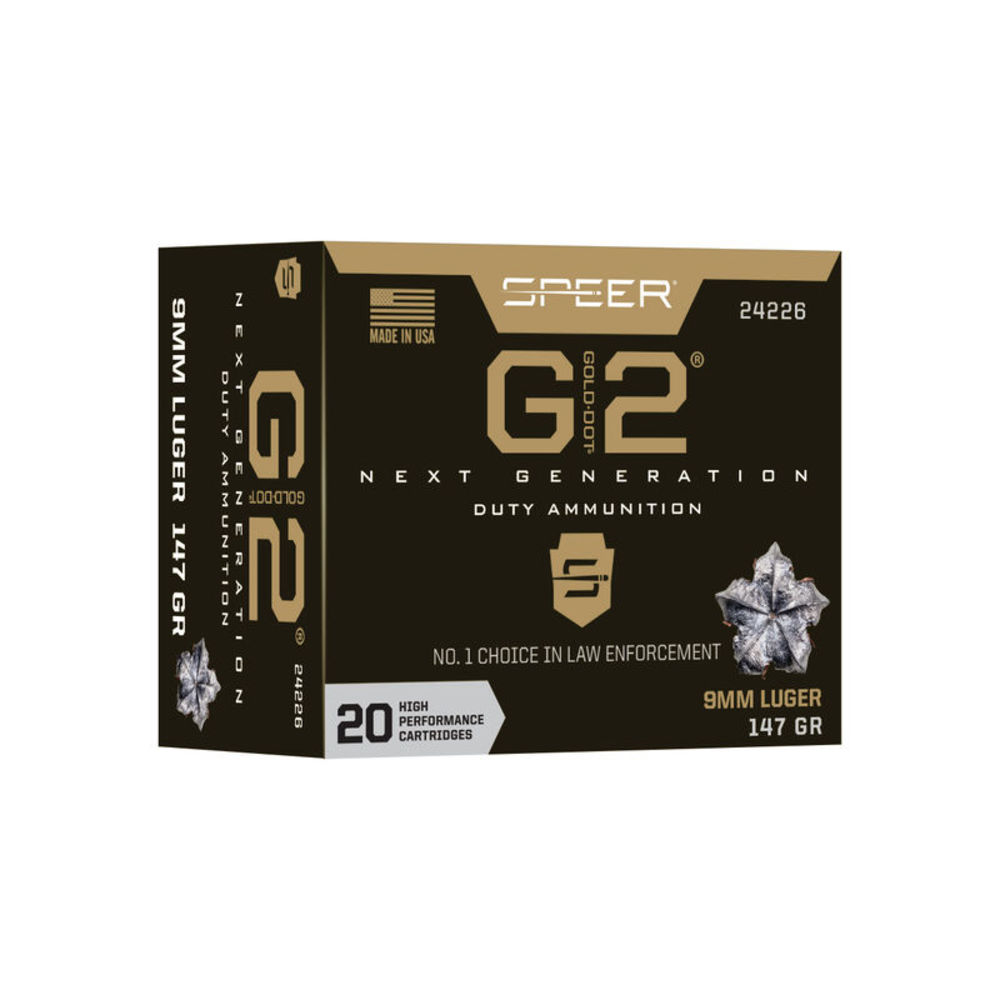 SPEER GOLD DOT G2 AMO 9MM 147GR G2 20RD (10 BOX CASE) - for sale