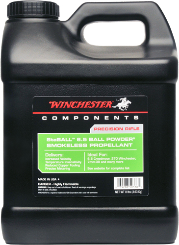 WINCHESTER POWDER STABALL 6.5 8LB CAN 2CAN/CS - for sale