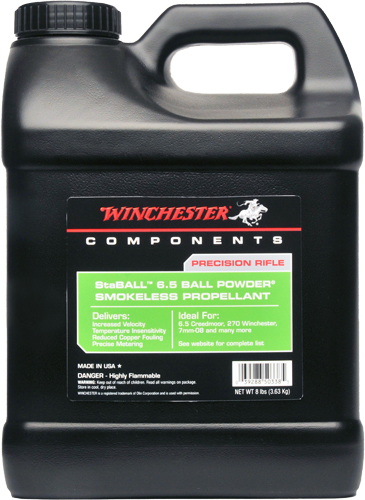 WINCHESTER SMOKELESS POWDER STABALL 6.5 8LBS ( 2 PER CASE ) - for sale