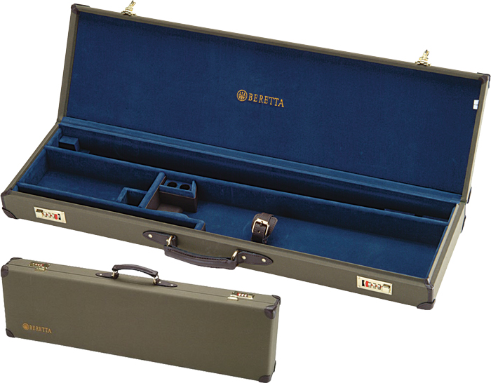 BERETTA LUGGAGE CASE FOR O/U SHOTGUNS CANVAS/LEATHER LODEN - for sale