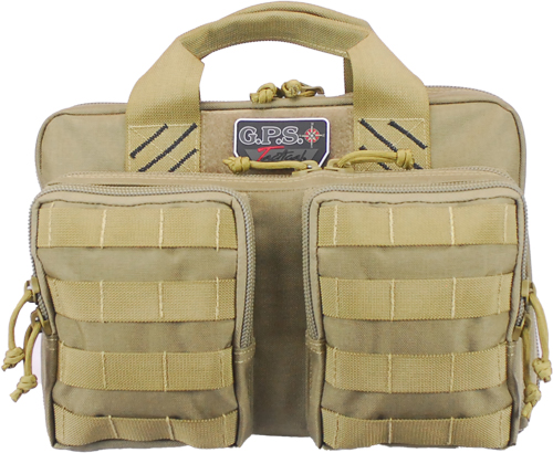 GPS QUAD+2 PISTOL CASE W/2-REMOVABLE POUCHES TAN - for sale