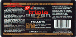 HODGDON TRIPLE SEVEN 50GR PELL 50 CALIBER 100PK 12PK/CS - for sale