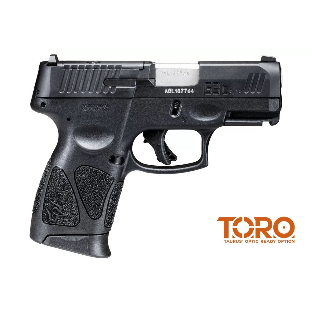 TAURUS G3C 9MM 12-SHOT 3-DOT ADJ. 3.26" MATTE OPTICS READY - for sale