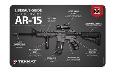 TEKMAT ARMORERS BENCH MAT 11"X17" AR-15 LIBERAL'S GUIDE - for sale