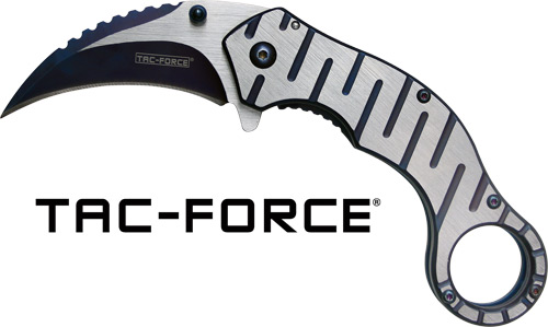 MC TAC-FORCE 2.5" HAWKBILL BLADE FOLDER GREY/BLACK - for sale