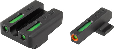 TRUGLO SIGHT SET FN FNS/FNX-9 TFX PRO GREEN/ORANGE OUTLINE! - for sale