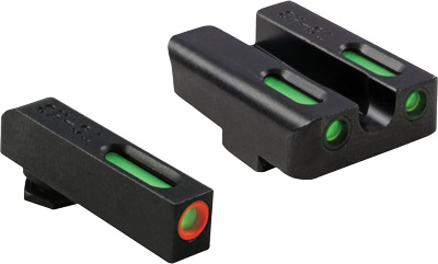 TRUGLO SIGHT SET FOR GLOCK LOW TFX PRO GREEN/ORANGE OUTLINE - for sale