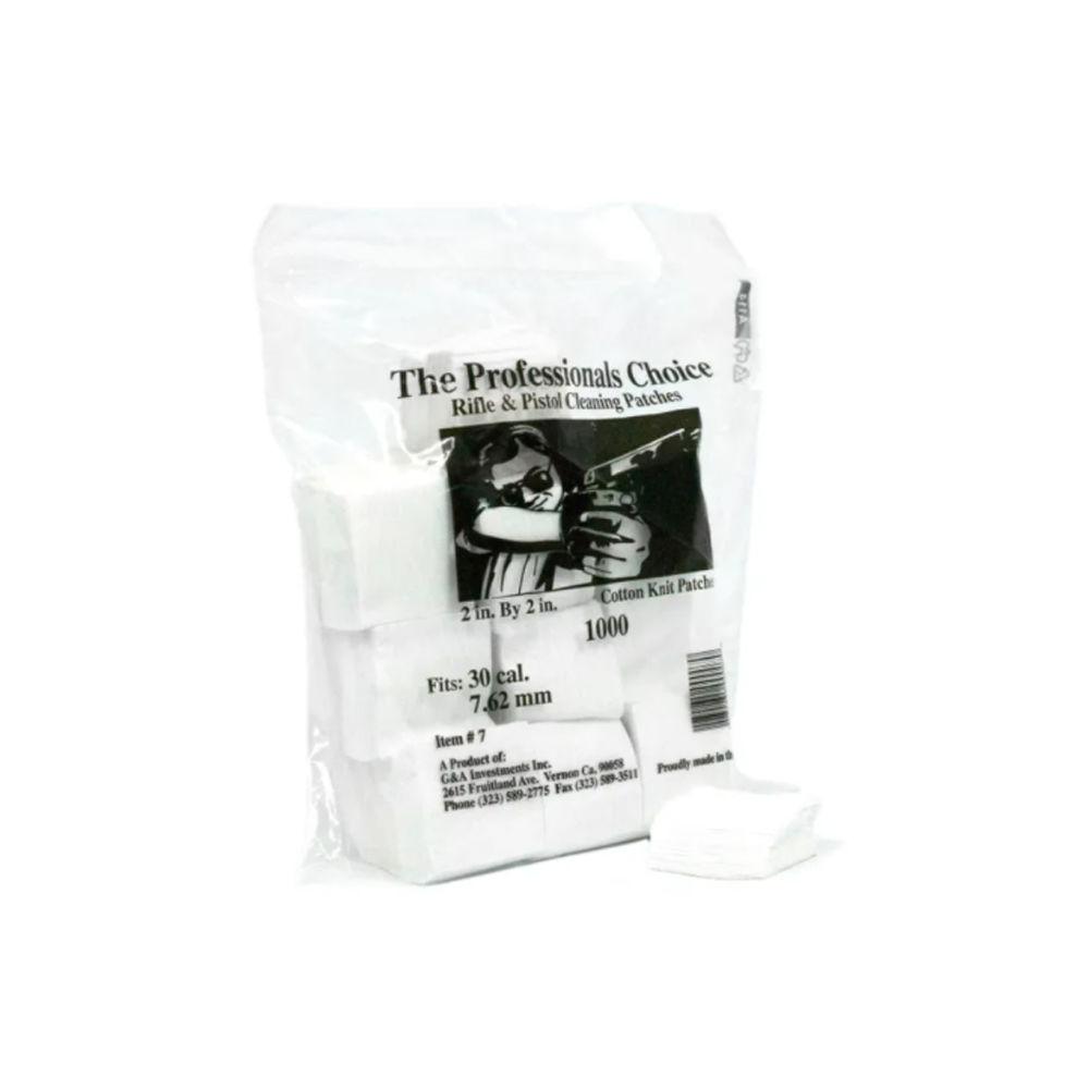 the professionals choice - 7 - CTTN KNIT SQ 30 CAL/762MM 2X2 1000PK for sale
