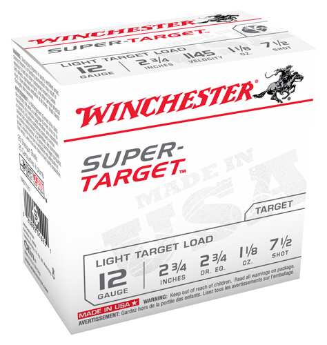 WINCHESTER SUPER TARGET AMO 12GA 2 3/4IN #7 1/2 1 ... - for sale