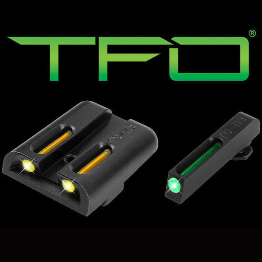 TRUGLO HANDGUN SIGHTS SIGHTS TFO SET GLOCK LOW YELLOW RS ( 6 PER CASE ) - for sale