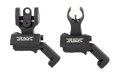 TROY HK  STYLE 45 DEGREE OFFSET SIGHT SET BLACK  COMBO FOLDING FRONT AND REAR - for sale