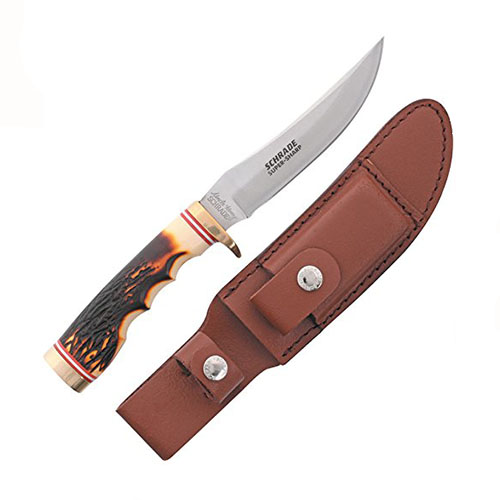 UNCLE HENRY KNIFE NEXT GEN STAGLON 5" BLADE W/LTHR SHEATH - for sale