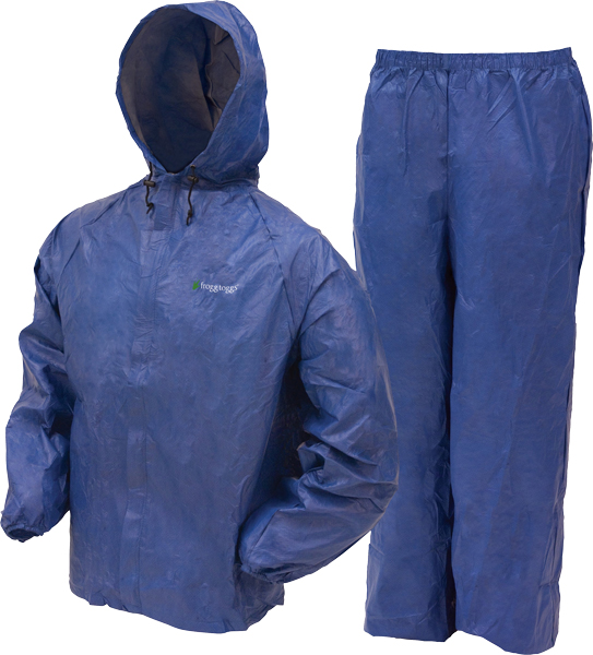 FROGG TOGGS RAIN SUIT MENS ULTRA-LITE-2 LARGE BLUE - for sale