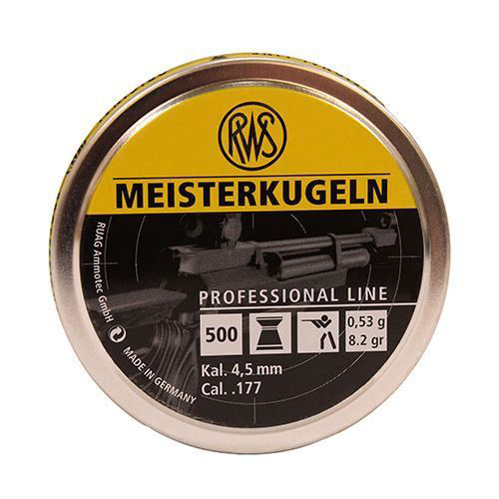 RWS PELLETS 177 MEISTERKUGELN 8.2 GRAINS PRO-LINE 500-PACK - for sale