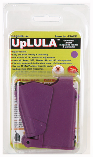 Maglula ltd - UpLULA - 9mm Luger - UP LULA LOADER UNIV PISTOL 9MM-45 PURPLE for sale