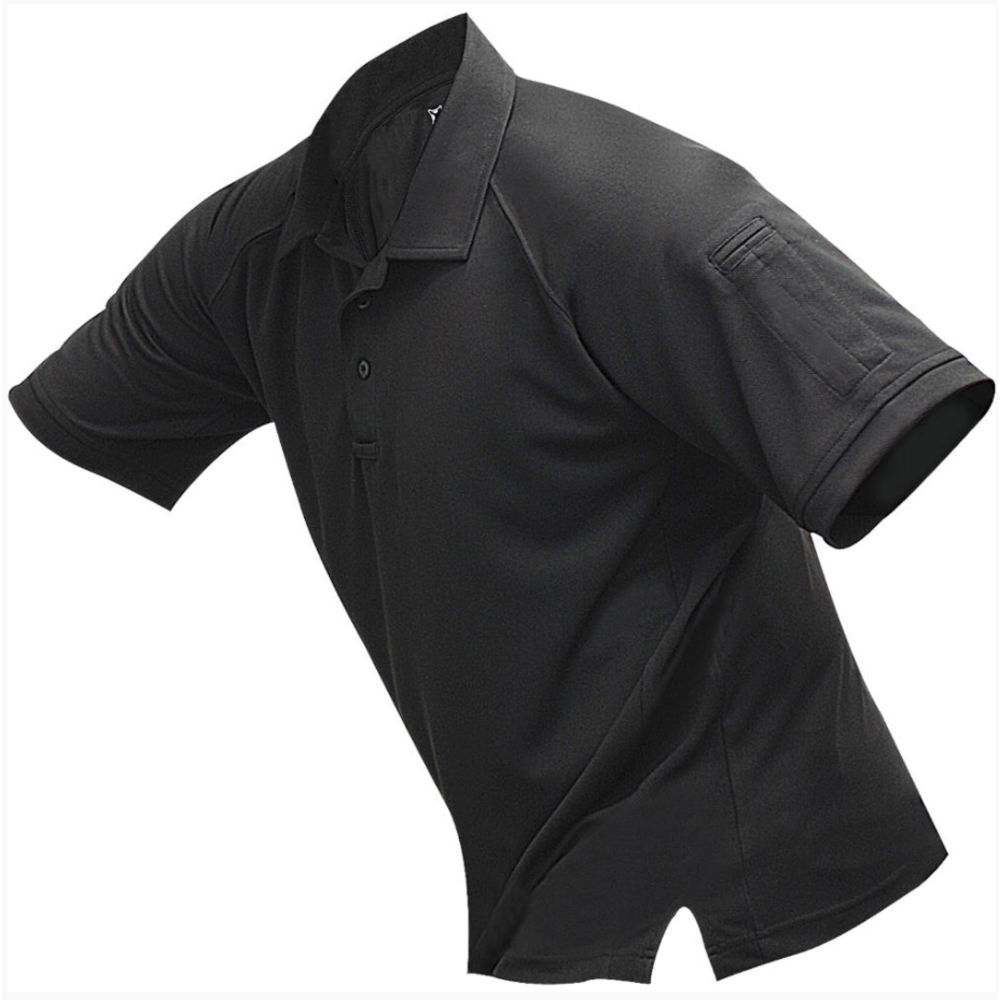 VERTX COLDBLACK S/S POLO BLK LRG - for sale