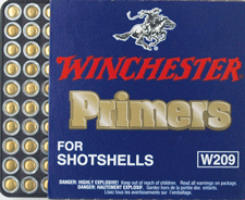 WINCHESTER PRIMERS #209 SHOTSHELL 5000PK-CS LOTS ONLY - for sale