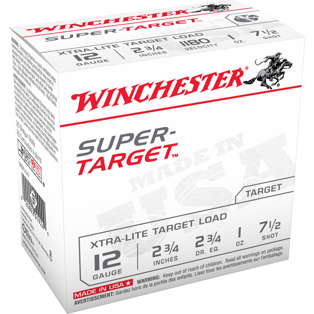 WINCHESTER SUPER TARGET LIGHT AMO 12GA 2 3/4IN #7.... - for sale