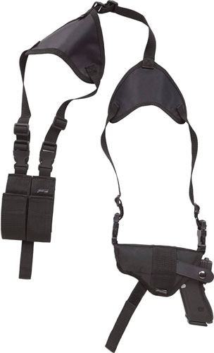 BULLDOG DELUXE HZTL-SHOULDER HOLSTER RH/LH 2-4" BBL BLACK - for sale