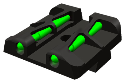 HIVIZ LITEWAVE REAR SIGHT FOR SPRINGFIELD XD/XD-M - for sale